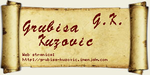 Grubiša Kuzović vizit kartica